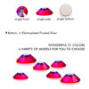 Picture of 1440Pcs Red Ab Crystal Rhinestones,Glass Flatback Rhinestones Gemstones for Nail Face Makeup Art Crafts Clothes Decoration -(SS12,3.0mm,Red Ab)