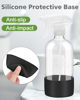 Picture of Roinisor Glass Spray Bottles with Silicone Sleeve Protection, Empty 16OZ Reusable Spray Bottles, Refillable Containers with Spray Nozzles for Cleaning Solutions, Plants and Essential Oils 1 Pack Black