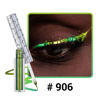 Picture of CHARMACY Chameleon Eyeliner Liquid Liner, Glitter liquid eyeliner waterproof, Metallic Intense Color Shifting Colorful Eyeliner, Long wearing,Ultra-Fine Tip Smudge-proof,YELLOW GREEN INDIGO 906