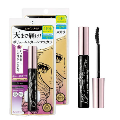 Picture of HEROINE MAKE by KISSME Mascara Duo Set | 2 Full-Size - Volumizing Eyemakeup Mascara with Waterproof Black Curvy Brush, Defining Fiber Long-lasting False Eyelash Effect, Made in Japan