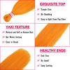 Picture of Dorsanee Orange Braiding Hair Pre Stretched 20 Inch 3 Packs Professional Easy Braiding Hair for Crochet Braids Twists Locs Hair Soft Yaki Texture Hot Water Setting Synthetic Hair Extensions