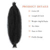 Picture of 8 Packs Pre-Separated Springy Afro Twist Hair Suitable for Damaged Soft Locs Synthetic Marley Twist Braiding Hair for Black Women (24 inch, 1B)