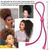Picture of 6 Pcs Adjustable Thick Hair Ties, Large Ponytail Holders for Natural Hair, Buns, Locs, Dreads, Curly & Afro Hair/Puffs - 3 Colors Hair Bracelet Bulk