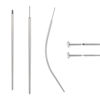 Picture of BodyAce 14G 16G 18G 20G Piercing Taper, Stainless Steel Threadless Insertion Pin Screw On Assistant Tool, Curved Body Piercing Stretching Kit for Ear/Nose/Navel/Lip/Eyebrow [18G(1.0mm) Mix]