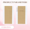 Picture of GOO GOO Hair Extension Tape Double Sided Adhesive Replacement Tape, Professional Strong Tapes for Tape in Hair Extensions 24pcs, 1.6 * 0.3inch per Piece