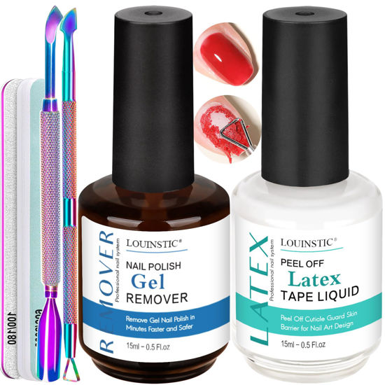 Picture of LOUINSTIC Gel Nail Polish Remover, Liquid Latex for Removing Gel Nails