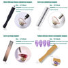 Picture of JERCLITY 9 Pieces Nail Magnet Tool Set Double-Head Flower Design Nail Magnet Pens Magnet Stick 3D Magnetic Cat Eye Gel Polish Nail Art for UV Gel Line Strip Multi-Function Magnet Board Nail Art Tool
