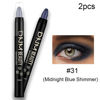 Picture of Kaely 2Pcs Cream Eyeshadow Sticks Set for Eyes Waterproof,Midnight Blue Shimmer Eye shadow Stick Pencil Pen Bulk sombras en crema para ojos 31+31