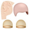 Picture of Morcheiong 2/4/8 Pieces Bald Cap for Halloween Costumes Makeup Latex Bald Head Wig Caps Bald Cosplay for Adults Women (Assorted Style, 4)