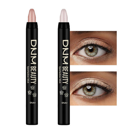 Picture of Kaely 2Pcs Cream Eyeshadow Sticks Set for Eyes Waterproof,Champagne Shimmer & Pearl Shimmer Matte Eye shadow Stick Pencil Pen Bulk sombras en crema para ojos 17+18