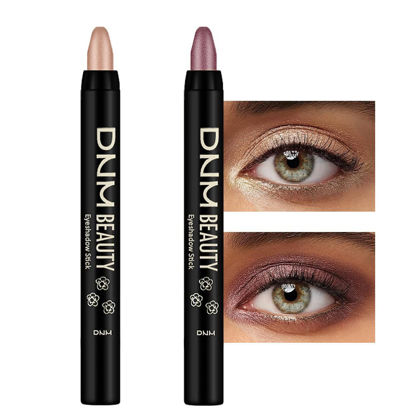 Picture of Kaely 2Pcs Cream Eyeshadow Sticks Set for Eyes Waterproof,Sand Shimmer & Orchid Shimmer Matte Eye shadow Stick Pencil Pen Bulk sombras en crema para ojos 25+26