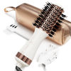 Picture of Travel Blow Dryer Brush in one, Dual Voltage Mini Hot Air Brush, Hair Trends Nano Titanium 2 Inch One Step Hair Dryer and Styler Volumizer Oval Shape