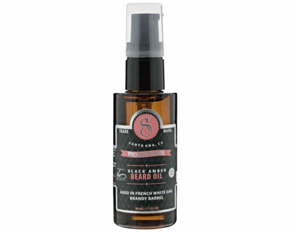 Picture of Suavecito Premium Blends Beard Oil - Leave-In Beard Conditioner For Softening Hair, Hydrating Skin, Eliminating Beard Dandruff, Healthy Beard Growth - Black Amber Fragrance - 1 oz