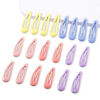 Picture of Cptots 20 PCSMetal Snap Hair Clips Water Drop No Slip Hair Barrettes for Women Small Hair Clips For Thick And Thin Fine Hair,Yellow Blue Purple Gradient Pink,1.97 x 0.5 Inches.