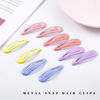 Picture of Cptots 20 PCSMetal Snap Hair Clips Water Drop No Slip Hair Barrettes for Women Small Hair Clips For Thick And Thin Fine Hair,Yellow Blue Purple Gradient Pink,1.97 x 0.5 Inches.