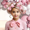 Picture of YanJie Valentine's Day Hair Bow Clips Love Heart Hair Clips Red Pink Bowknot Hair Barrettes Heart Lip Print Boutique Alligator Clips for Toddler