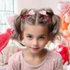Picture of YanJie Valentine's Day Hair Bow Clips Love Heart Hair Clips Red Pink Bowknot Hair Barrettes Heart Lip Print Boutique Alligator Clips for Toddler