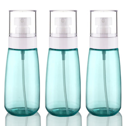 Picture of Cosywell Spray Bottle for Hair TSA Approved 3.4oz 100ml 3 Pack Leak Proof Travel Spray Bottle Empty Refillable Small Spray Bottles for Perfume Essential Oils Toners Rose Water Cosmetics (3Green)