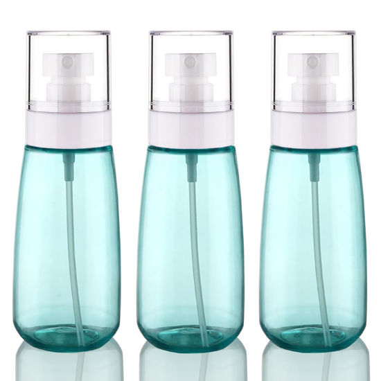 Picture of Cosywell Spray Bottle for Hair TSA Approved 3.4oz 100ml 3 Pack Leak Proof Travel Spray Bottle Empty Refillable Small Spray Bottles for Perfume Essential Oils Toners Rose Water Cosmetics (3Green)