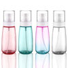 Picture of Cosywell Fine Mist Spray Bottle TSA Approved 3.4oz 100ml 4 Pack Empty Cosmetic Refillable Travel Containers Plastic Spray Bottle for Perfume Essential Oils Toners Rose Water Cosmetics(4Colors)