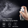 Picture of Cosywell Fine Mist Spray Bottle TSA Approved 3.4oz 100ml 4 Pack Empty Cosmetic Refillable Travel Containers Plastic Spray Bottle for Perfume Essential Oils Toners Rose Water Cosmetics(4Colors)