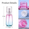 Picture of Cosywell Fine Mist Spray Bottles TSA Approved 2oz 60ml 3 Pack Leak Proof Travel Spray Bottle Empty Small Spray Bottles for Perfume Essential Oils Toners Rose Water Cosmetics (3Gradient Pink Blue)