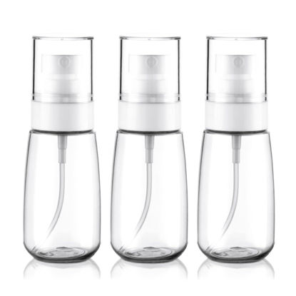 Picture of Cosywell Travel Spray Bottle TSA Approved 2oz 60ml 3 Pack Leak Proof Fine Mist Spray Bottles Empty Plastic Refillable Spray Bottle for Perfume Essential Oils Toners Rose Water Cosmetics(3Clear)