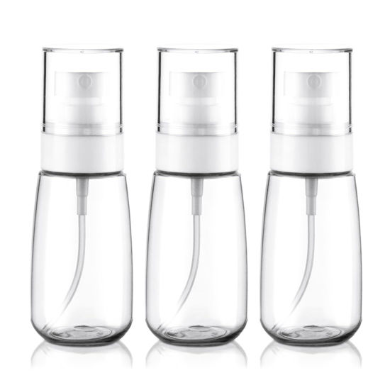 Picture of Cosywell Travel Spray Bottle TSA Approved 2oz 60ml 3 Pack Leak Proof Fine Mist Spray Bottles Empty Plastic Refillable Spray Bottle for Perfume Essential Oils Toners Rose Water Cosmetics(3Clear)