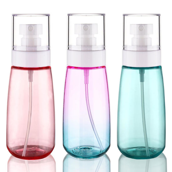 Picture of Cosywell Travel Spray Bottle TSA Approved 3.4oz 100ml 3 Pack Leak Proof Fine Mist Spray Bottles Empty Plastic Refillable Spray Bottle for Perfume Essential Oils Toners Rose Water Cosmetics (3color)