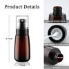 Picture of Cosywell Travel Spray Bottle 2oz 60ml 3 Pack TSA Approved Leak Proof Fine Mist Spray Bottles Empty Plastic Refillable Spray Bottle for Perfume Essential Oils Toners Rose Water Cosmetics（3Brown）