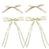 Picture of SALOCY Ribbon Hair Bows for Women Girls,4 PCS Hair Ribbon Hair Bows Clips for Women Hair DIY Design,Beige