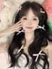 Picture of SALOCY Ribbon Hair Bows for Women Girls,4 PCS Hair Ribbon Hair Bows Clips for Women Hair DIY Design,Beige