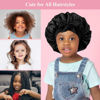 Picture of 2+2 Satin Bonnets with Scrunchies for Kids, Cute Hair Bonnets for Girls Sleeping Curly Hair, F