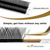 Picture of KOLYBEL YY Eyelashes Extension Lashes Y Shaped 0.07mm D Curl 15mm Single Tray Lash Extension Easy Premade Fans 2D Soft Matte Black Volume Lashes Supply(YY,0.07-D-15mm)