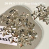 Picture of 20 PCS 1.22" Star Hair Accessories - Non-Slip Metal Snap Clips and Barrettes for Girls & Women, Y2K Style