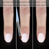Picture of JASSINS Nail Art Clean Up Brushes, 3 Pcs Flat/Oval/Fine Angled Gel Nail Brushes,For Nail Art Design Painting DIY and Cleaning Polish Mistake on the Cuticles (Color)