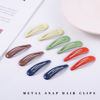 Picture of Cptots 20 PCS Metal Snap Hair Clips Water Drop No Slip Hair Barrettes for Women Small Hair Clips For Thick And Thin Fine Hair,Green Red Brown Yellow Dark Blue,1.97 x 0.5 Inches.
