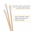 Picture of 200 PCS Long Wooden Cotton Swabs, Cleaning Cotton Sticks with Wood Handle for Oil Makeup Gun Applicators, Eye Ears Eyeshadow Brush and Remover Tool, Cutips Buds for Baby and Home Accessories