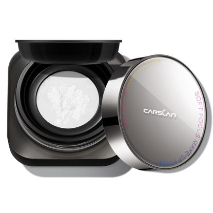 Picture of CARSLAN Soft Focus Loose Setting Powder, Waterproof, Matte, Oil Control, Shine Free, Talc-Free Face Powder Makeup, 24H Longwear Finishing Powder, 02 Translucent For Oily