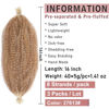 Picture of 3 Packs Spring Twist Hair 16 Inch Springy Afro Twist Hair for Pre Fluffed Kinky Twist Hair Synthetic Marley Twist Braiding Hair Extensions for Black Women Light Brown Blonde (16 Inch 3Pcs, 27613#)