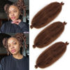 Picture of Pre-Separated Springy Afro Twist Hair 12 Inch 3 Packs Pre Fluffed Spring Twist For Distressed Soft Locs Honey Brown Afro Twist Hair Natural Marley Twist Braiding Hair Extensions (12 Inch 3Pcs, 30#)