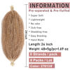 Picture of 24 Inch Pre-Separated Springy Afro Twist Hair 8 Packs Light Brown/Blonde Spring Twist Hair For Butterfly Soft Locs Synthetic Pre Fluffed Marley Twist Crochet Hair Extensions(8 Strands/Pack,27613#)