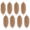 Picture of 24 Inch Pre-Separated Springy Afro Twist Hair 8 Packs Light Brown/Blonde Spring Twist Hair For Butterfly Soft Locs Synthetic Pre Fluffed Marley Twist Crochet Hair Extensions(8 Strands/Pack,27613#)