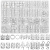 Picture of Lucomb 220 Pcs Silver Hair Jewelry for Braids, Loc Jewelry for Hair Dreadlock, Hair Charms for Women, Metal Silver Braids Rings Cuffs Clips for Dreadlock Accessories Hair Braids Jewelry Decorations