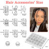 Picture of Lucomb 220 Pcs Silver Hair Jewelry for Braids, Loc Jewelry for Hair Dreadlock, Hair Charms for Women, Metal Silver Braids Rings Cuffs Clips for Dreadlock Accessories Hair Braids Jewelry Decorations
