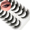 Picture of Fox Eye Lashes Mink Fluffy 3D Wispy Cat Eye Lashes That Look Like Extensions Short 18MM Angel Wing Eyelashes Pack