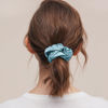 Picture of LILYSILK Silk Hair Scrunchies/Ties for Frizz & Breakage Prevention, 100% Mulberry, No Damage, Elastic ponytail Holders, 1Pc, Blue Haze