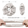 Picture of LilySilk Brand 100% Mulberry Silk Hair Scrunchie, Bright Coffee, No Damage, Elastic Silk Ponytail Holder, 1 Count, Suitable for All Hair Styles and Lengths