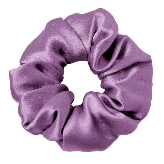 Picture of LILYSILK Silk Hair Scrunchies/Ties for Frizz & Breakage Prevention, 100% Mulberry, No Damage, Elastic ponytail Holders, 1Pc, Lavender
