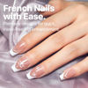 Picture of SXC Cosmetics French Tip Press On Nails Brown Series, Small Coffin X-Pro Tips Starter Kit